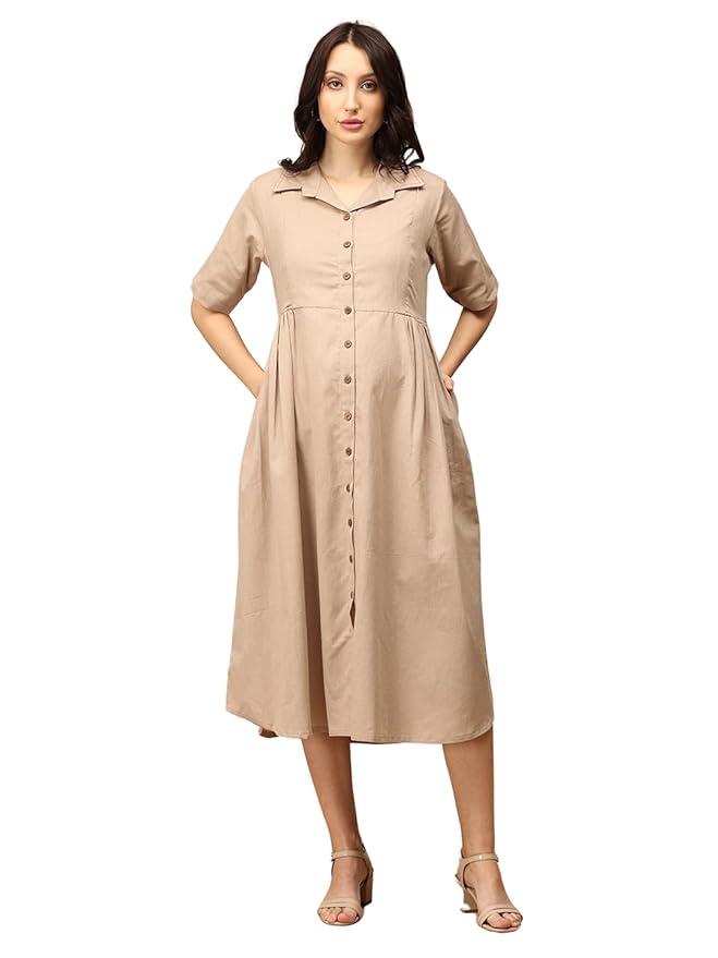 front open maternity dress